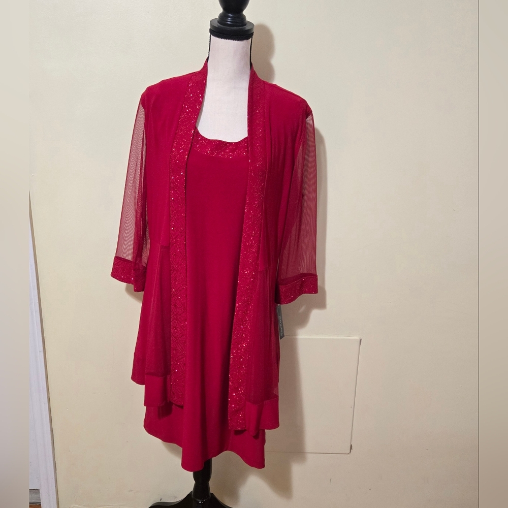Evening red size 14 R & M Richard's dress